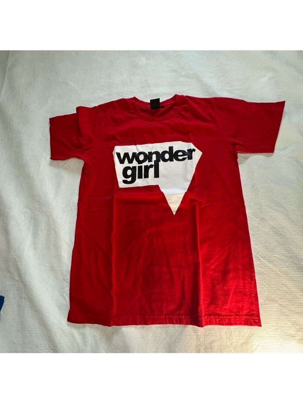 Me and U Incredible Girl Red Graphic Tee - Short Sleeve Family Couple Shirt SZ M